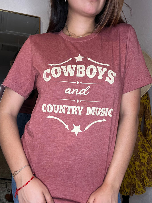 Cowboys and Country Music Tee